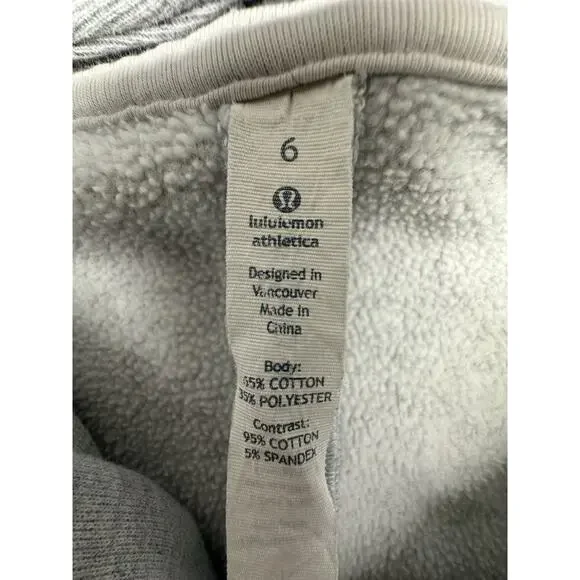 Lululemon Karmacollected Wrap Womens 6 Heather Gray Longline Hooded Sweatshirt - Picture 5 of 13